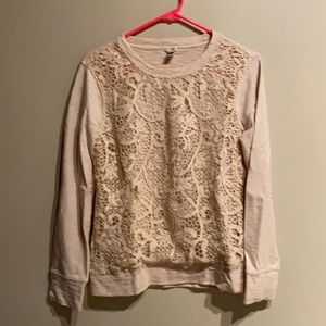 Creams cotton sweatshirt